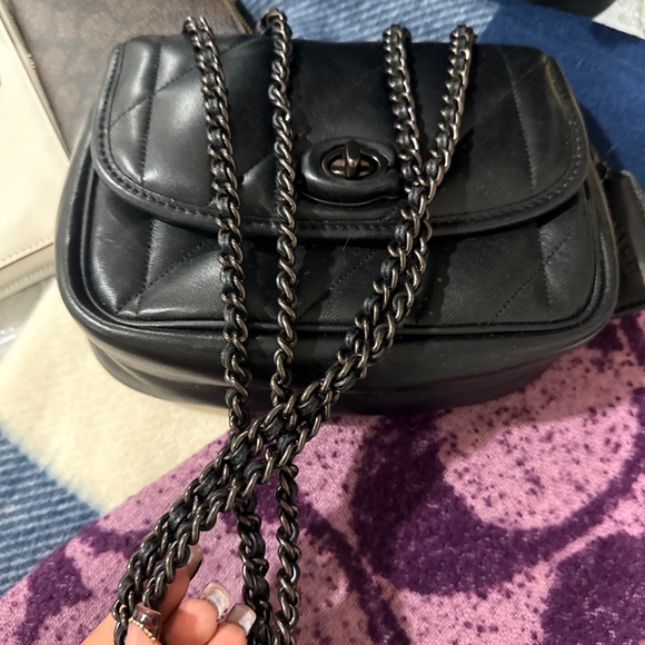 Coach Black Quilted Crossbody Bag - Picture 2 of 4